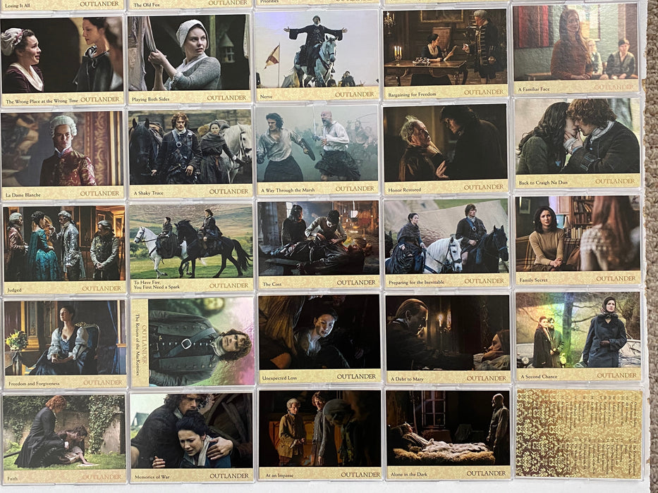 2017 Outlander Season 2 Rainbow Foil Parallel Base Trading Card Set (72)   - TvMovieCards.com