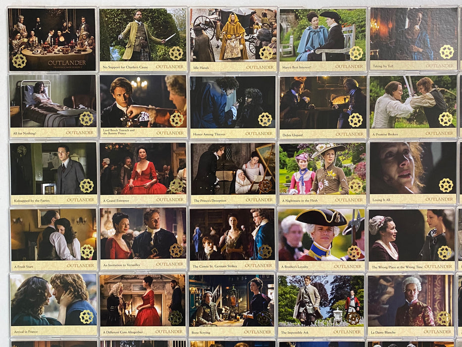 Outlander Season 2 Gold Jacobite Seal Parallel Base Trading Card Set (72) 2017   - TvMovieCards.com