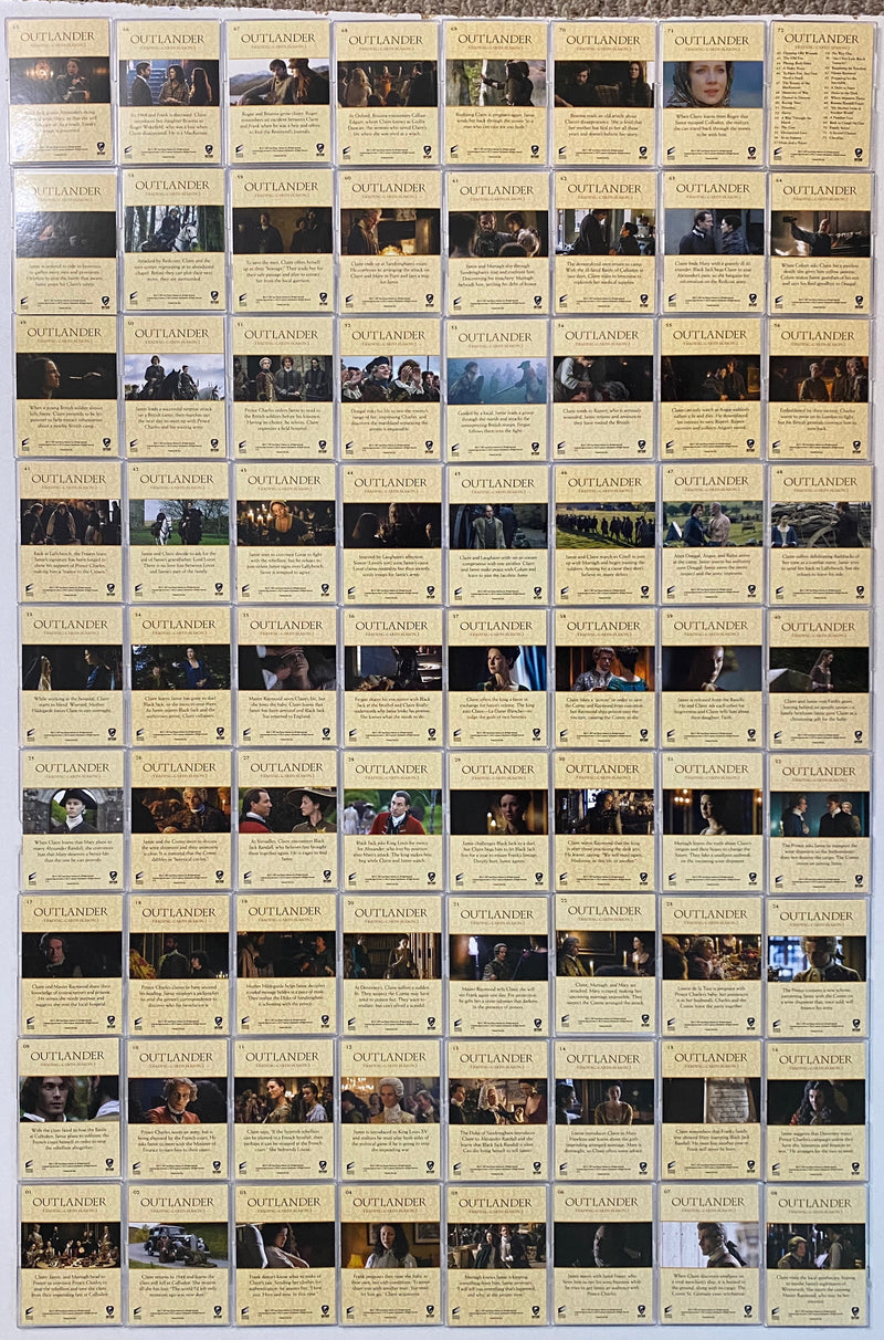 Outlander Season 2 Gold Jacobite Seal Parallel Base Trading Card Set (72) 2017   - TvMovieCards.com