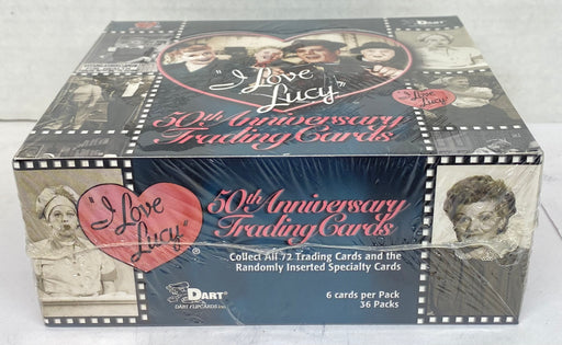 I Love Lucy Tv Show 50th Anniversary Trading Card Box 36 Pack Sealed 2001   - TvMovieCards.com