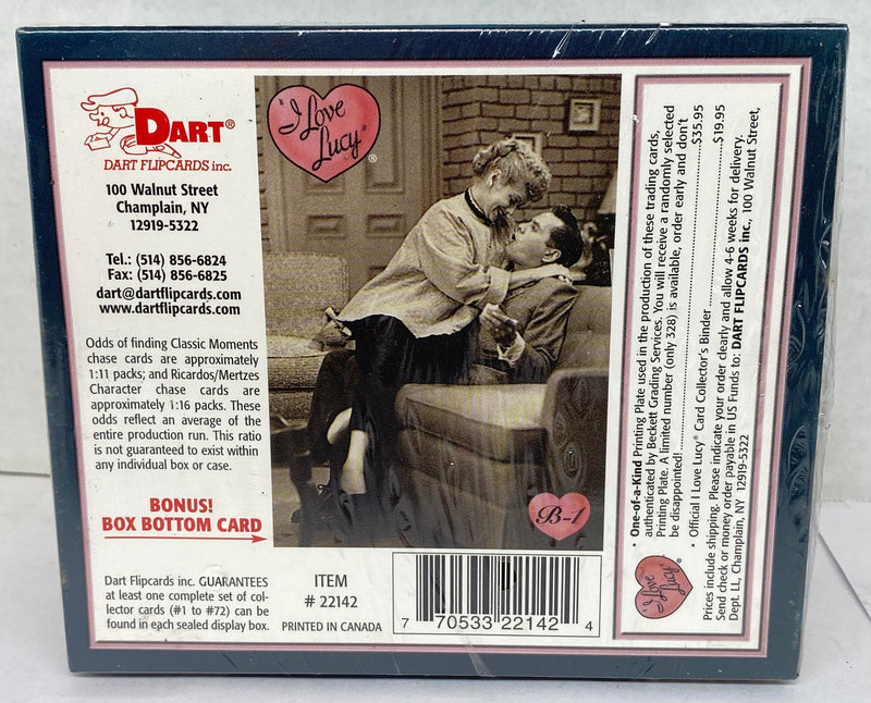 I Love Lucy Tv Show 50th Anniversary Trading Card Box 36 Pack Sealed 2001   - TvMovieCards.com