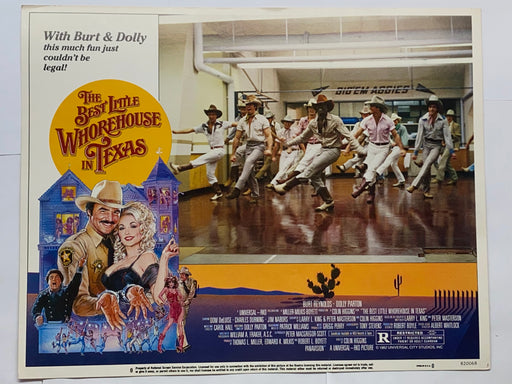1982 The Best Little Whorehouse In Texas #8 Lobby Card Burt Reynolds Dolly Parton   - TvMovieCards.com