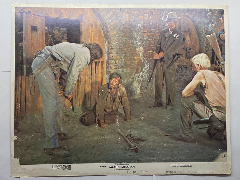 1970 Macho Callahan Lobby Card #8 11 x 14 David Janssen Jean Seberg Lee J Cobb   - TvMovieCards.com
