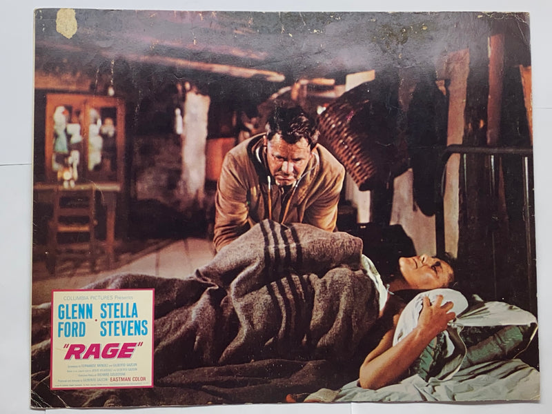 1966 Rage Lobby Card 11 x 14 Glenn Ford Stella Stevens David Reynoso   - TvMovieCards.com