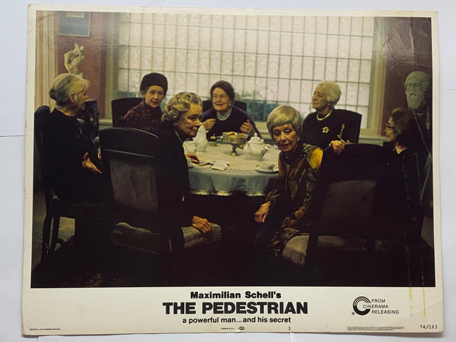 1974 The Pedestrian #3 Lobby Card 11 x 14 Gustav Rudolf Sellner Peter Hall   - TvMovieCards.com