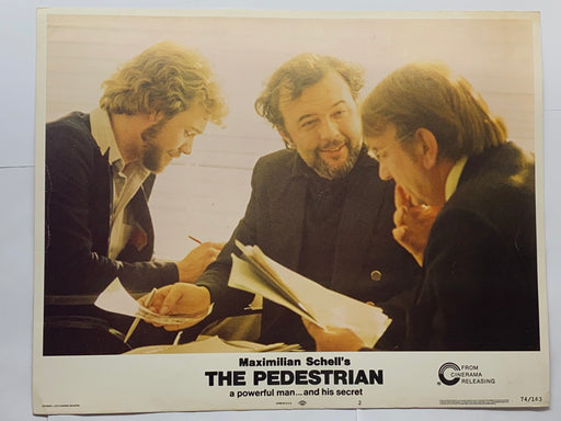 1974 The Pedestrian #2 Lobby Card 11 x 14 Gustav Rudolf Sellner Peter Hall   - TvMovieCards.com