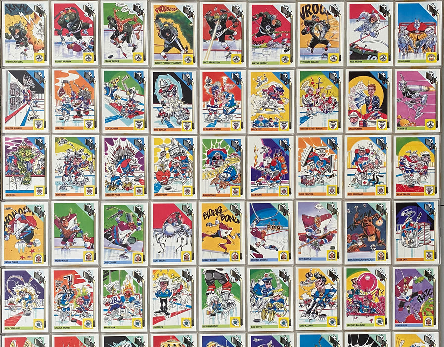 1992 Les Fous De Hockey Base Trading Card Set 100 + 10 Sticker Cards Panini   - TvMovieCards.com