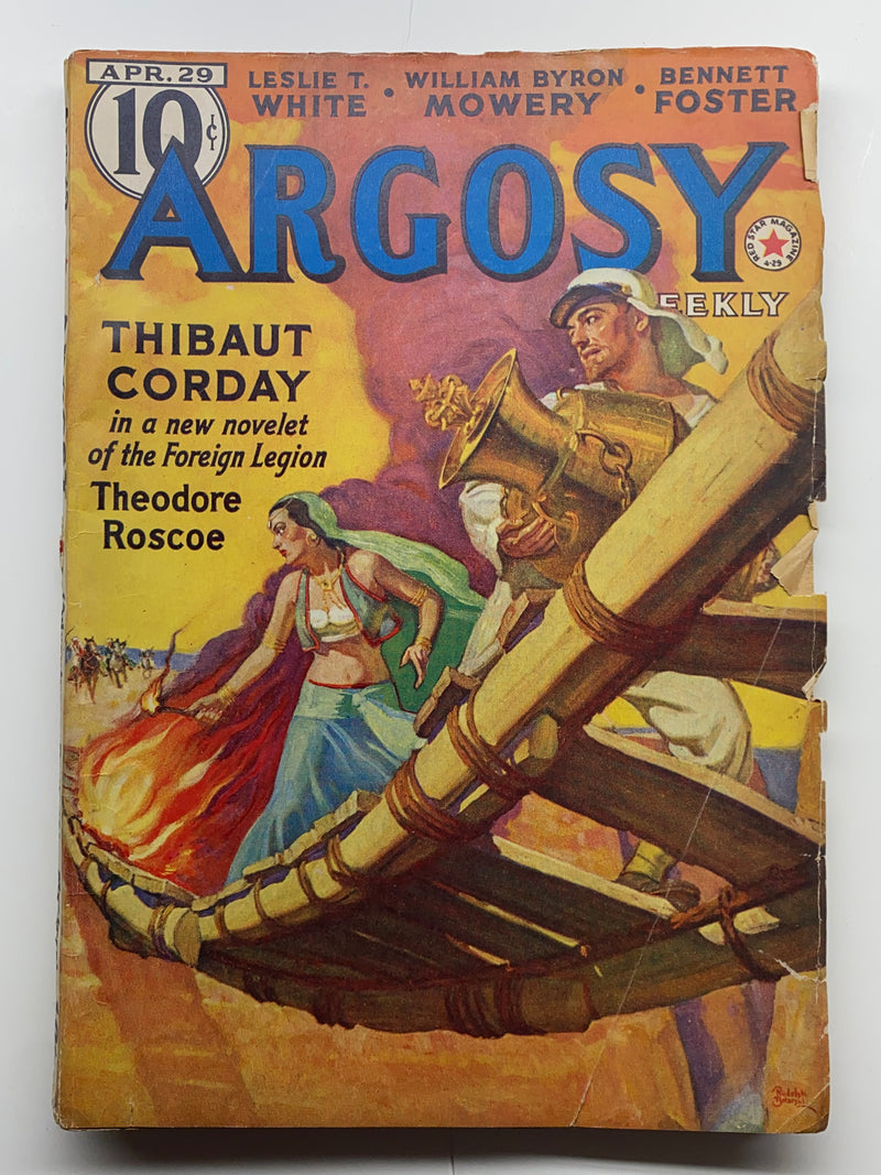 Argosy All Story Weekly April 29 1939 Minions of the Moon Thibaut Corday Pulp   - TvMovieCards.com