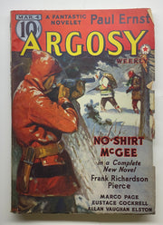 Argosy All Story Weekly March 4 1939 No Shirt McGee Frank Richardson Pierce Pulp   - TvMovieCards.com