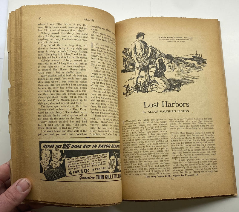 Argosy All Story Weekly March 4 1939 No Shirt McGee Frank Richardson Pierce Pulp   - TvMovieCards.com