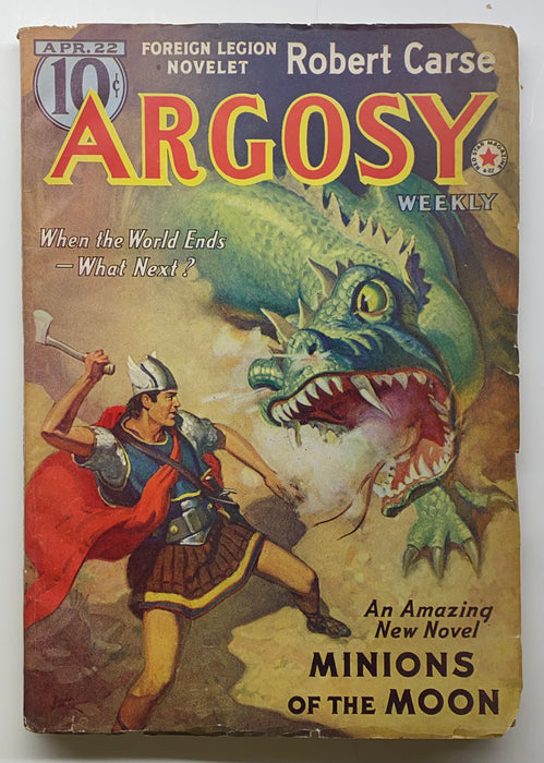 Argosy All Story Weekly April 22 1939 Pulp Minions of the Moon William Gray Breyer   - TvMovieCards.com