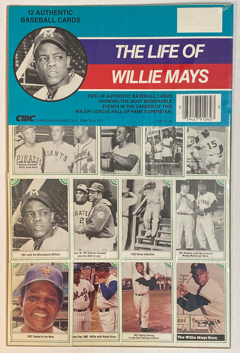 1980s Life of Willie Mays 12 Authentic Baseball Cards Memorable Moments CMC   - TvMovieCards.com