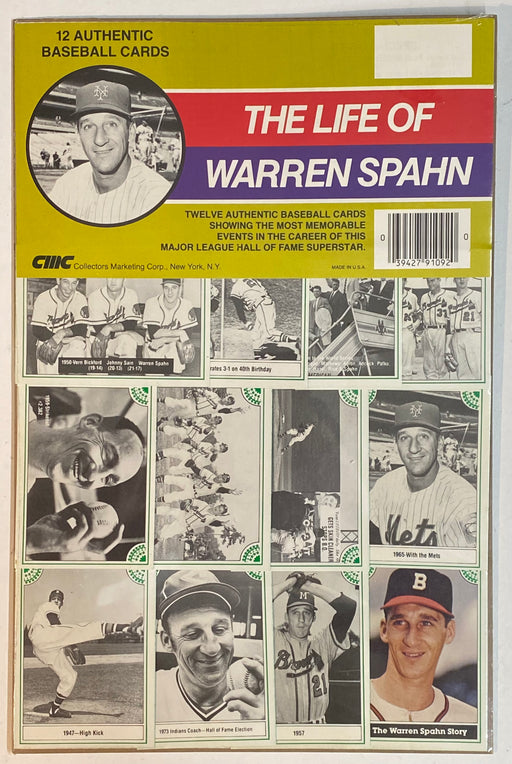 1980s Life of Warren Spahn 12 Authentic Baseball Cards Memorable Moments CMC   - TvMovieCards.com