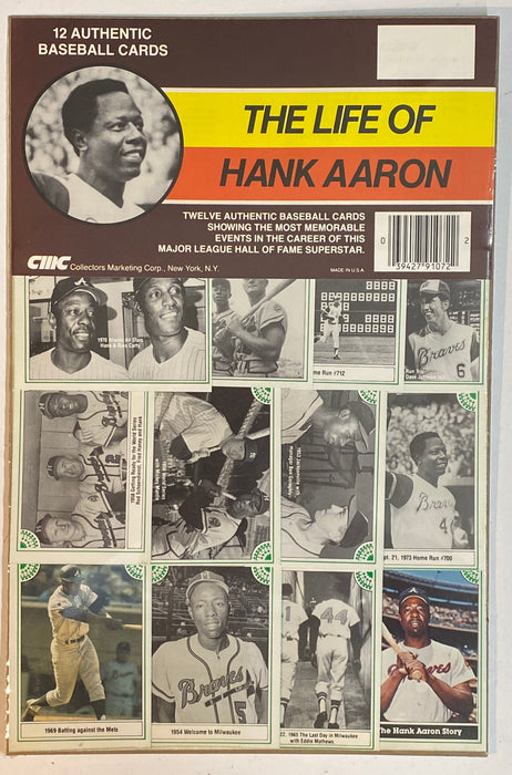 1980s Life of Hank Aaron 12 Authentic Baseball Cards Memorable Moments CMC   - TvMovieCards.com