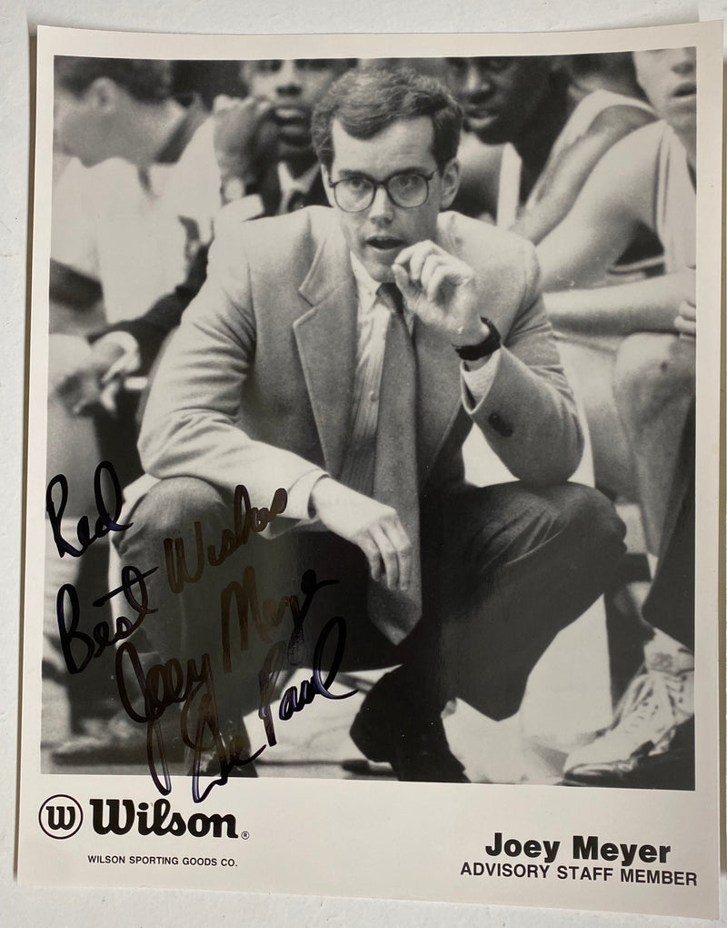 Joey Meyer DePaul University Head Basketball Coach Autograph Photo Collection   - TvMovieCards.com