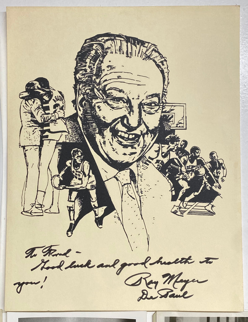 Ray Meyer DePaul University Head Basketball Coach Autograph Photo Collection   - TvMovieCards.com