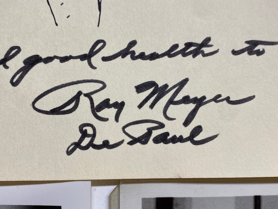 Ray Meyer DePaul University Head Basketball Coach Autograph Photo Collection   - TvMovieCards.com