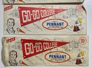 (4) 1960 Leaf Go Go College Football Felt Mini Pennants Sealed Packs Michigan St - TvMovieCards.com