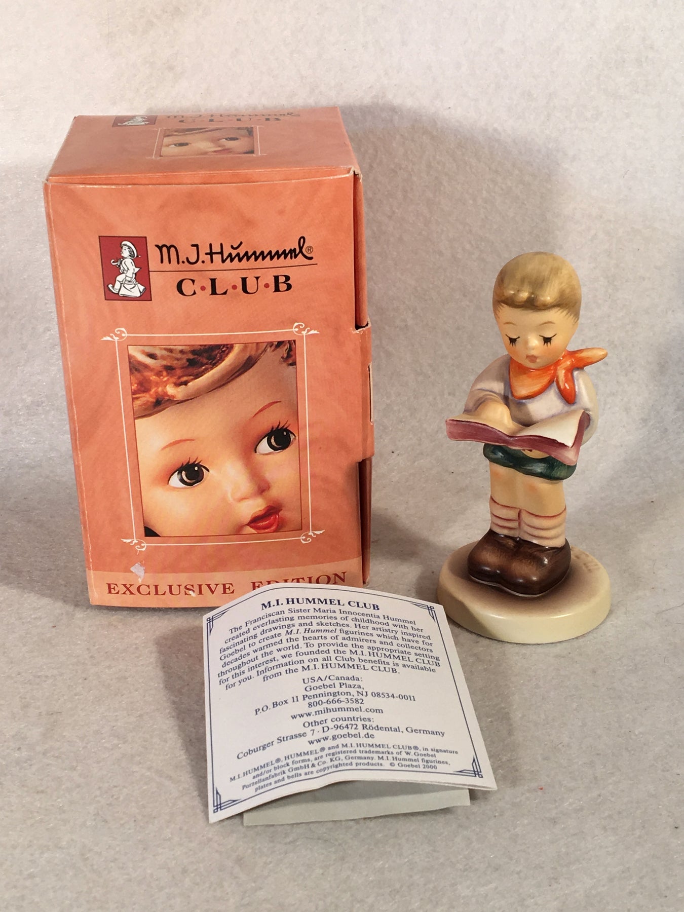 Goebel Hummel Figurine # 2087/B "Honor Student" TMK8 4"   - TvMovieCards.com