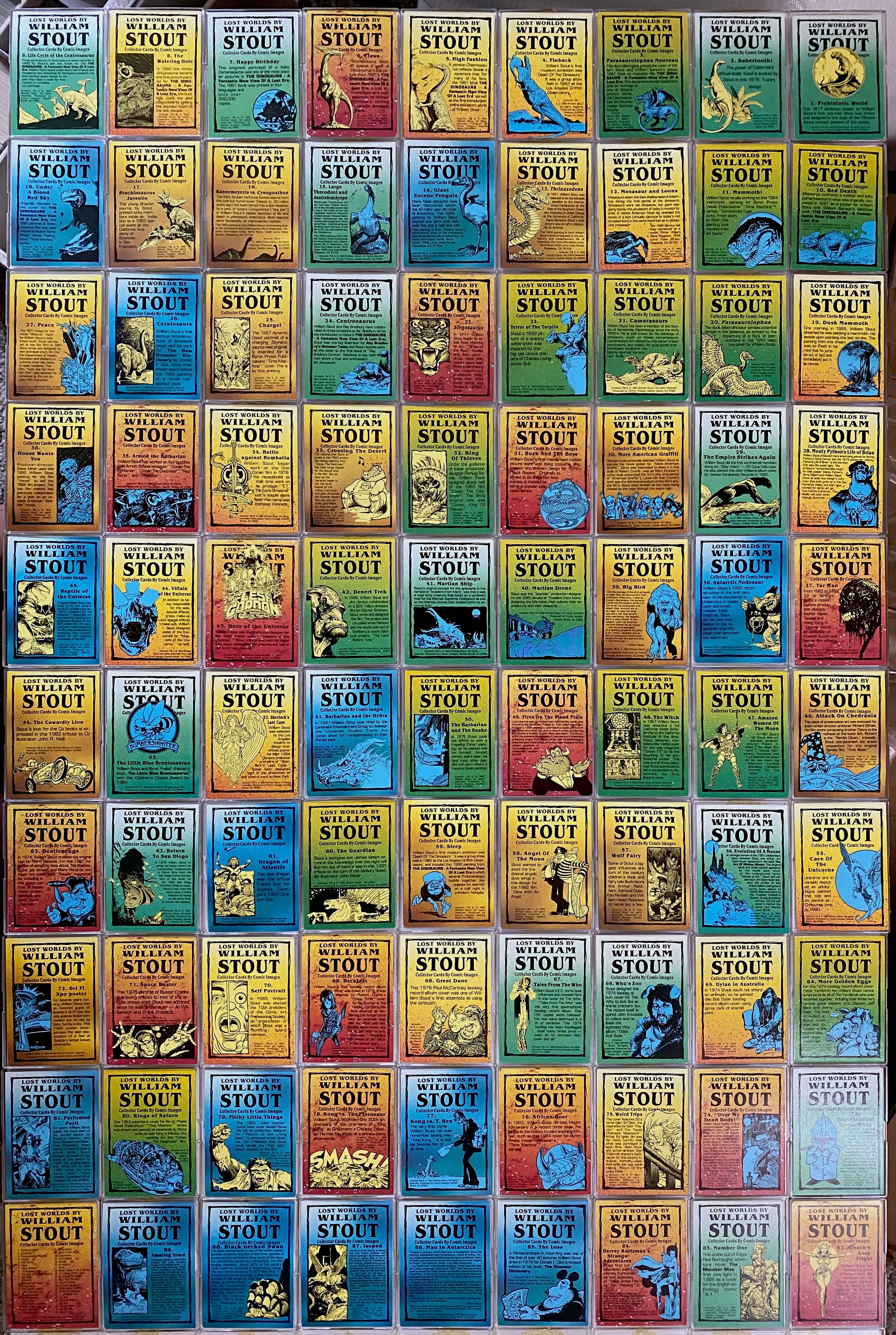 Lost Worlds William Stout Base Card Set 90 Cards Comic Images 1993