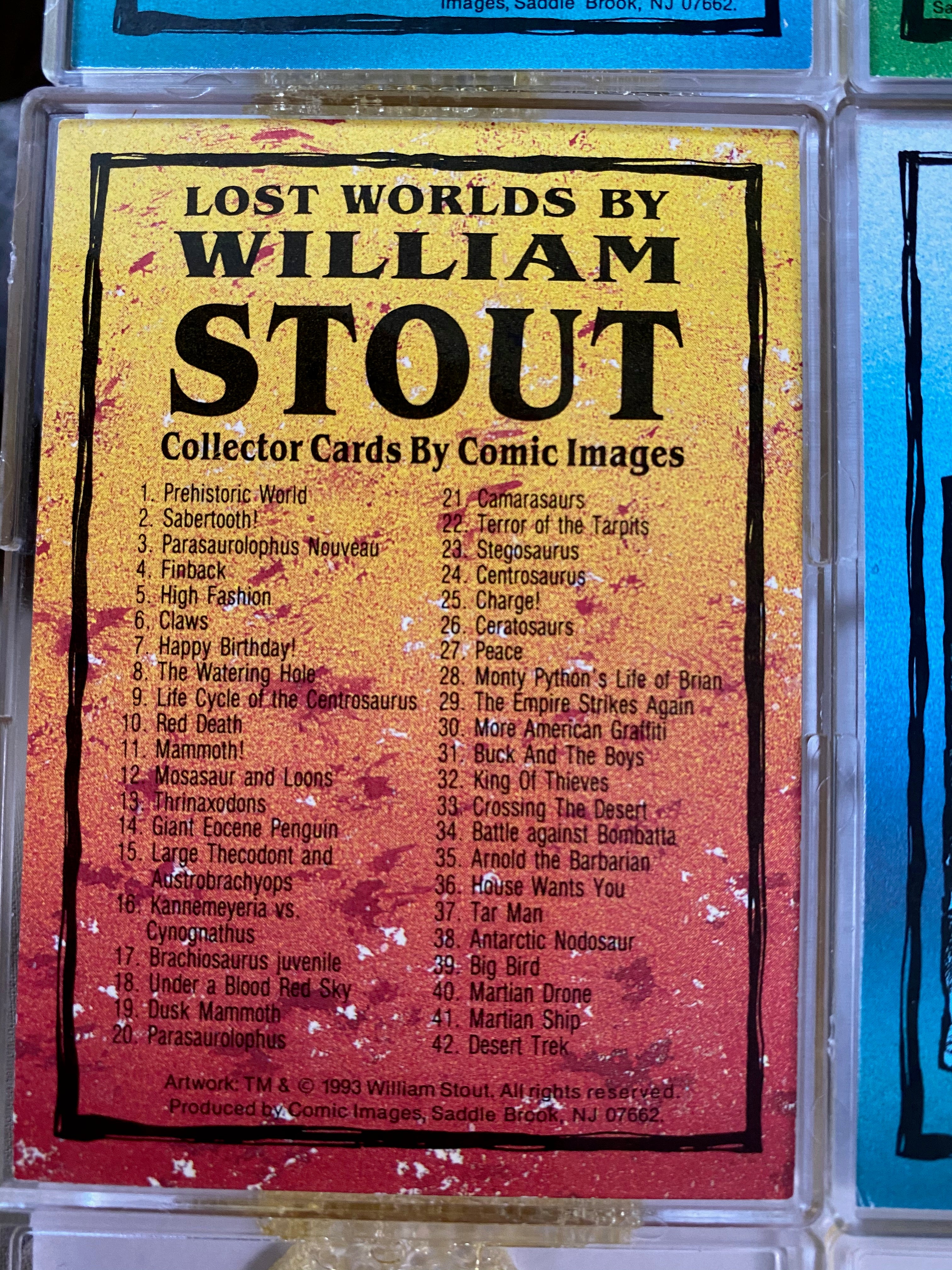 THE LOST WORLD カード 19枚セット Lost Worlds William Stout Base Card Set 90 Cards Comic Images 1993