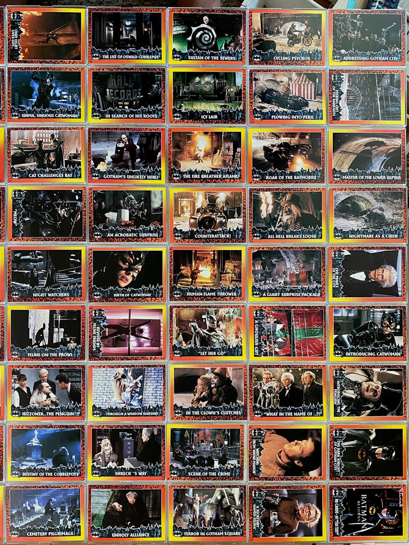 Batman Returns Movie Base Card Set 98 Cards Topps 1992 - TvMovieCards.com