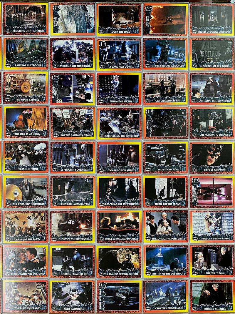 Batman Returns Movie Base Card Set 98 Cards Topps 1992 - TvMovieCards.com