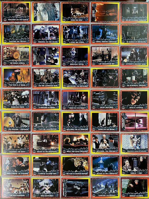 Batman Returns Movie Base Card Set 98 Cards Topps 1992   - TvMovieCards.com