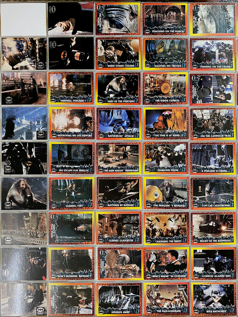 Batman Returns Movie Base Card Set 98 Cards Topps 1992   - TvMovieCards.com