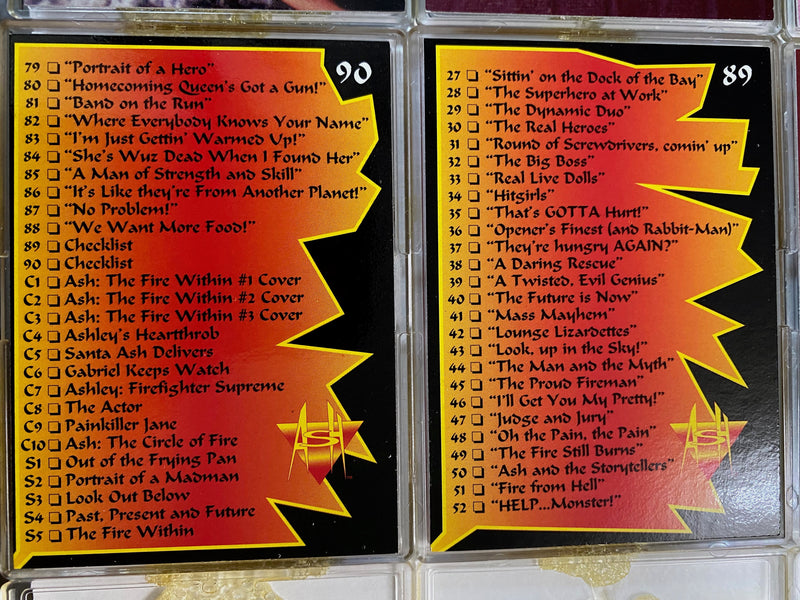 Ash Base Card Set 90 Cards Dynamic Forces 1997   - TvMovieCards.com