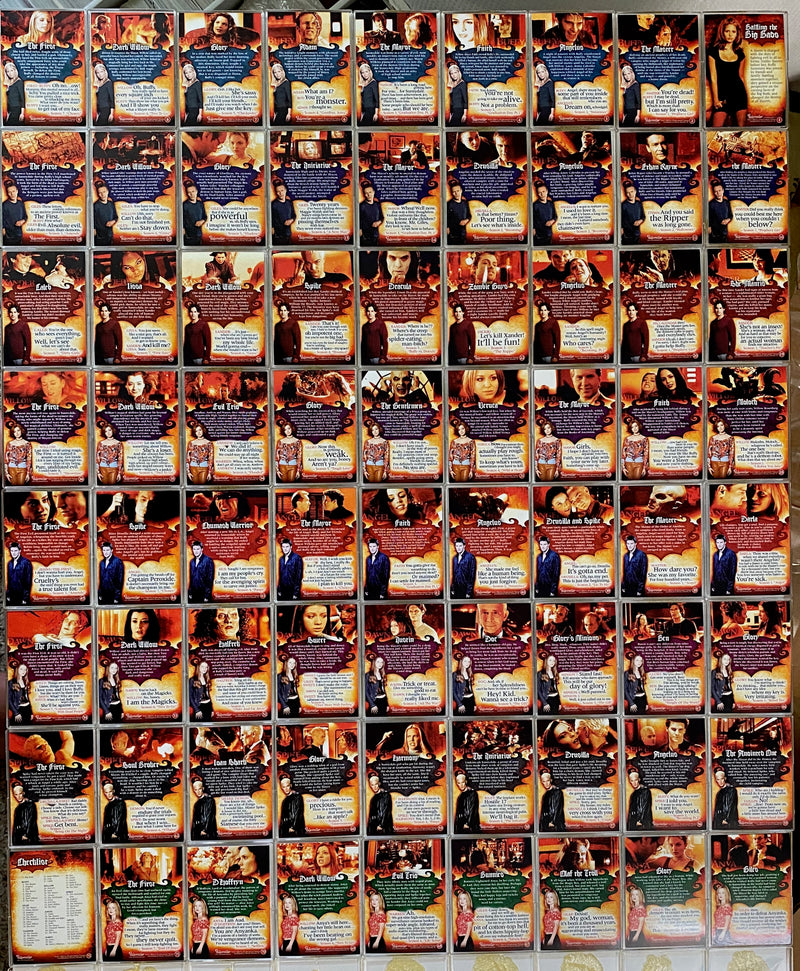 Buffy The Vampire Slayer Big Bads Base Card Set 72 Cards   - TvMovieCards.com