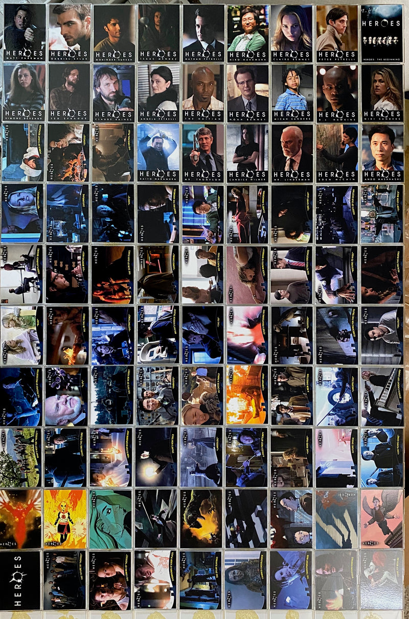 Heroes 1 The Beginning Base Card Set 90 Cards Topps 2008   - TvMovieCards.com