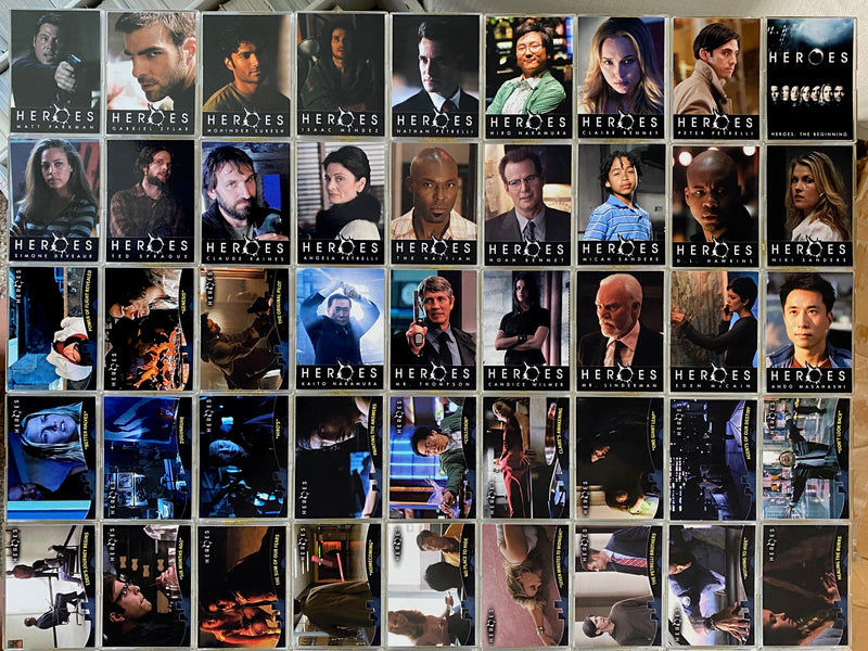 Heroes 1 The Beginning Base Card Set 90 Cards Topps 2008   - TvMovieCards.com