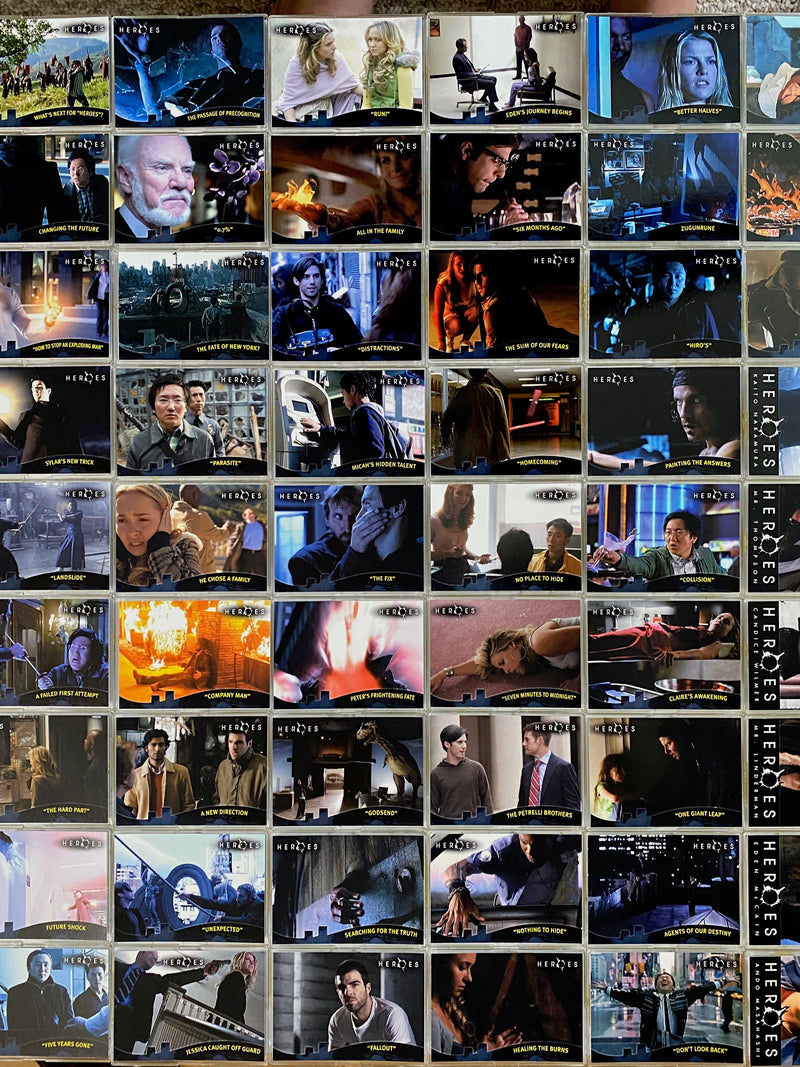 Heroes 1 The Beginning Base Card Set 90 Cards Topps 2008   - TvMovieCards.com