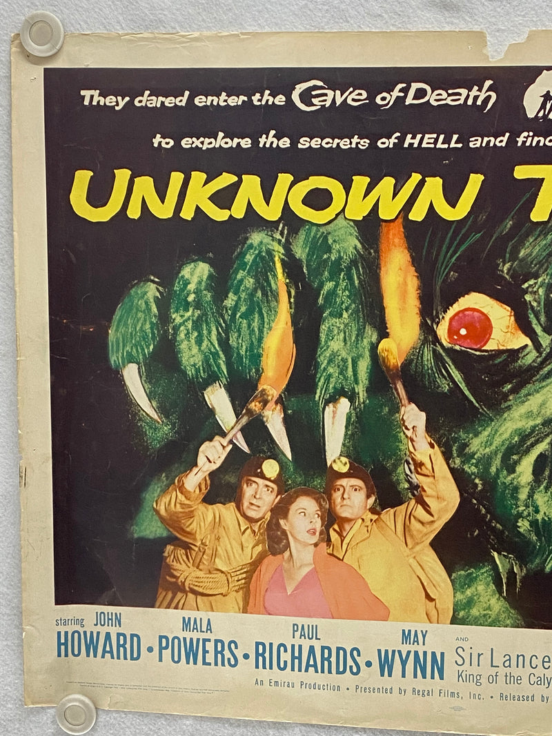 1957 The Unknown Terror Original Half Sheet Movie Poster 22x28 John Howard   - TvMovieCards.com