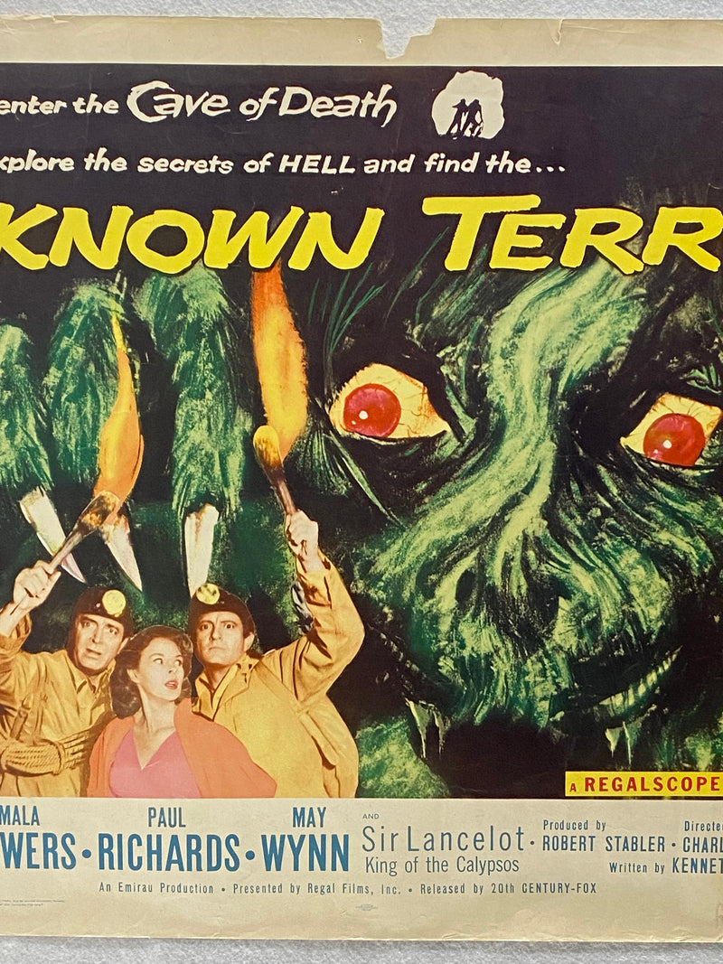 1957 The Unknown Terror Original Half Sheet Movie Poster 22x28 John Howard   - TvMovieCards.com