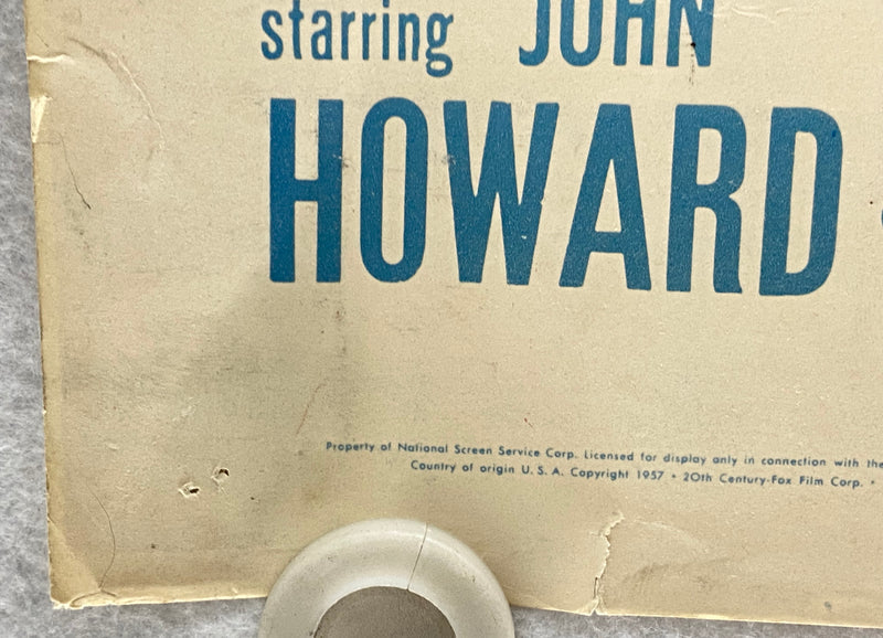 1957 The Unknown Terror Original Half Sheet Movie Poster 22x28 John Howard   - TvMovieCards.com