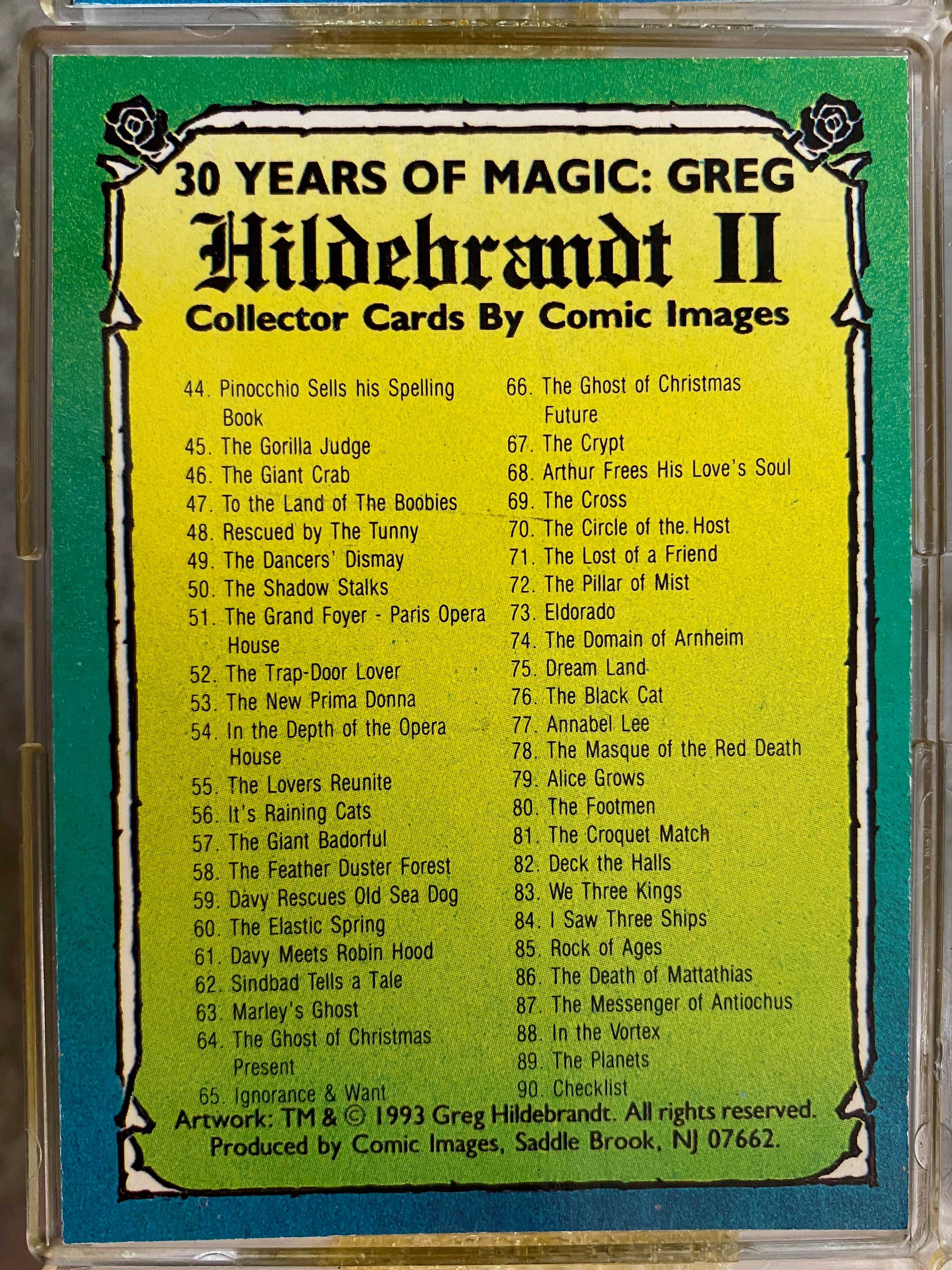 Hildebrandt, Greg II 30 Years of Magic Base Card Set 90 Cards
