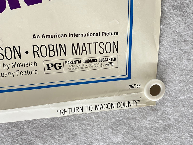 1975 Return to Macon County Original 1SH Movie Poster 27 x 41 Nick Nolte, Don Jo   - TvMovieCards.com
