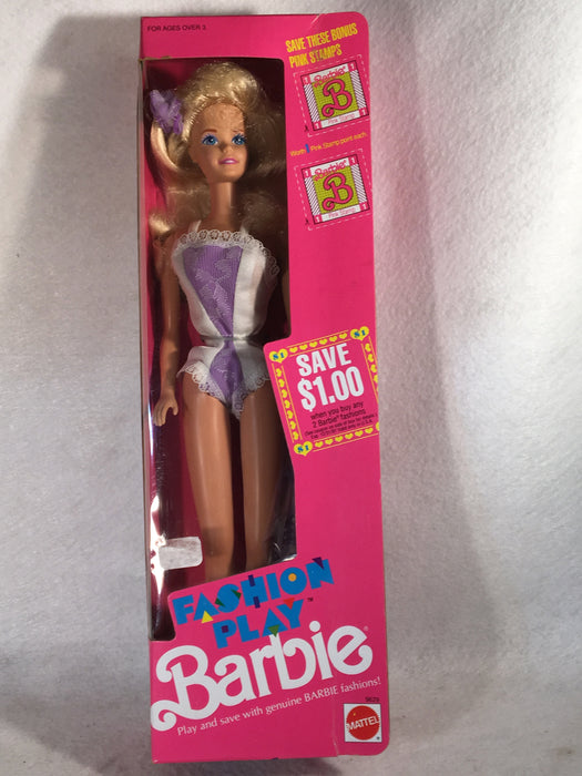 Mattel Barbie Doll - Fashion Play Barbie - 1990 - #9629 NIB   - TvMovieCards.com
