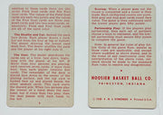 1950 Dribbling Around Basketball Card Game 54 Cards Hoosier Basketball Co   - TvMovieCards.com