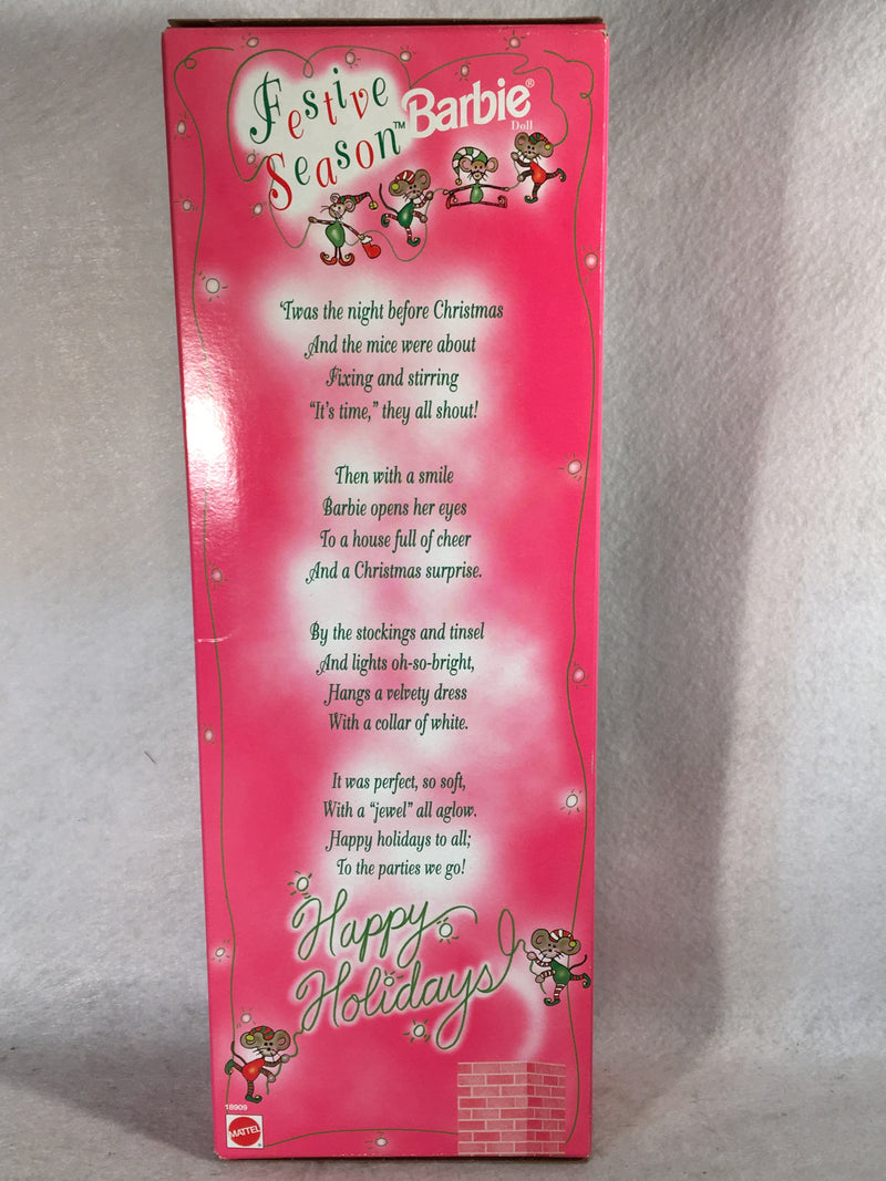 Mattel Barbie Doll - Festive Season Barbie - 1997 - #18909 NIB   - TvMovieCards.com
