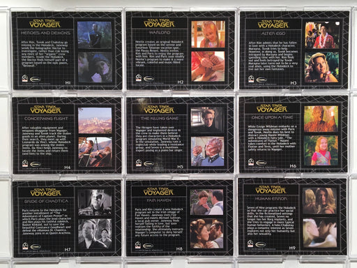 The Quotable Star Trek Voyager Best of the Holodeck Chase Card Set H1-H9   - TvMovieCards.com