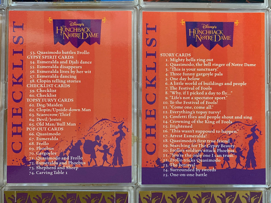 Hunchback of Notre Dame Disney Movie Base Card Set 101 Cards Fleer/Skybox 1996   - TvMovieCards.com