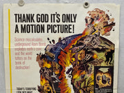 1965 Crack in the World Original 1SH Movie Poster 27 x 41 Dana Andrews   - TvMovieCards.com