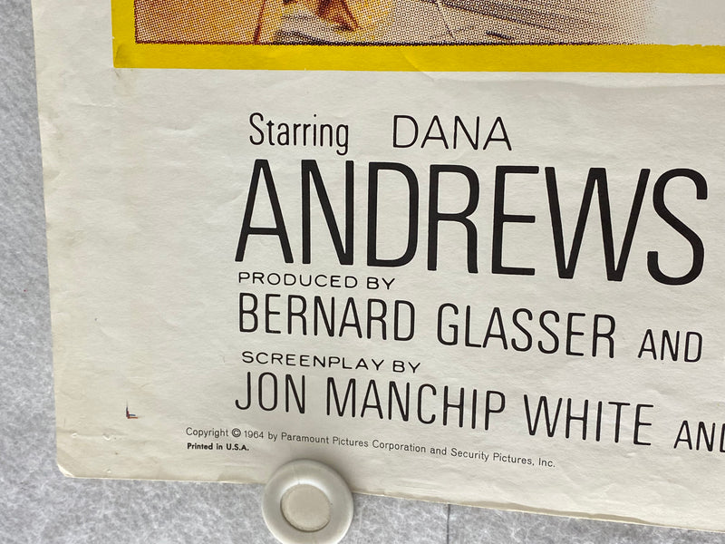 1965 Crack in the World Original 1SH Movie Poster 27 x 41 Dana Andrews   - TvMovieCards.com