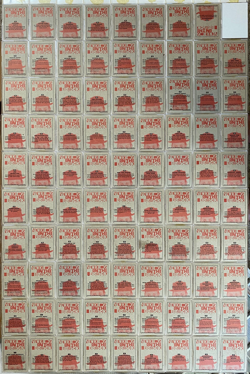 New Kids on the Block Music Base Card Set by Topps 88 cards 1989   - TvMovieCards.com