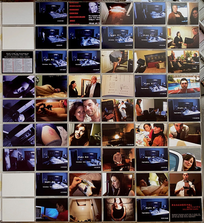 Paranormal Activity Movie Base Card Set 50 Cards Breygent 2010   - TvMovieCards.com