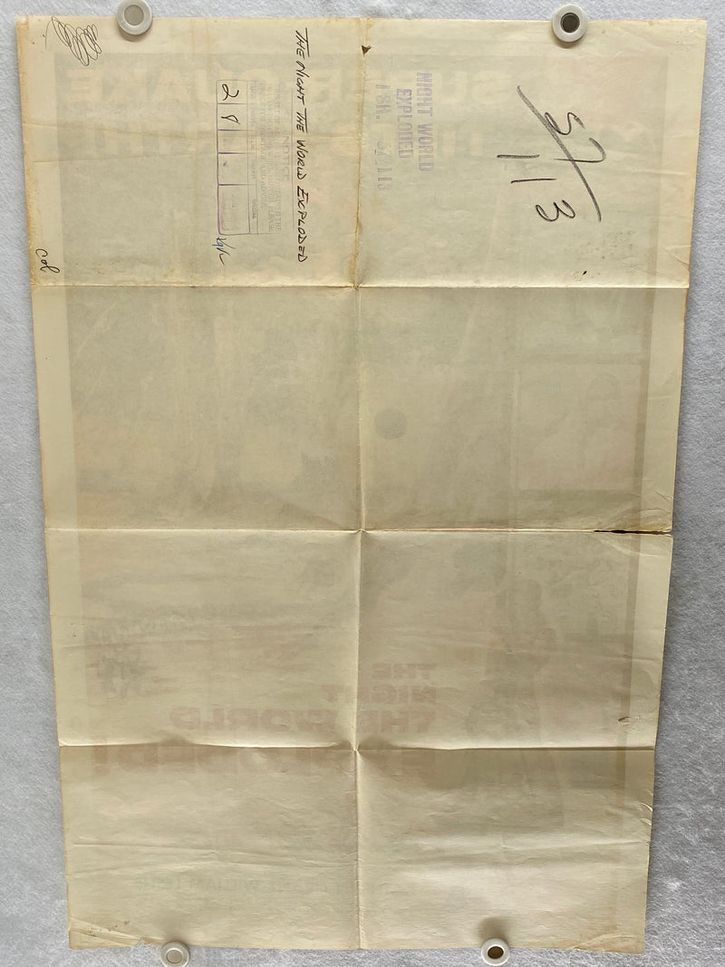 1957 The Night The World Exploded Original 1SH Movie Poster 27x41 Kathryn Grant   - TvMovieCards.com