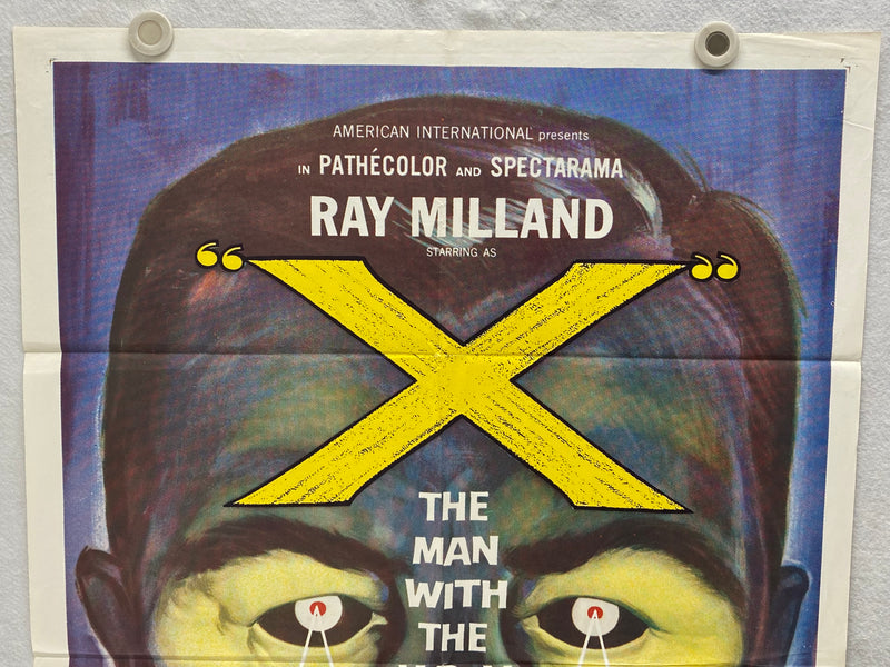 1963 X: The Man with the X-Ray Eyes Original 1SH Movie Poster 27x41 Ray Milland   - TvMovieCards.com